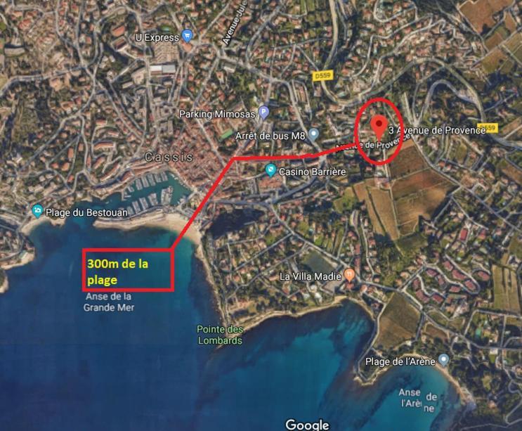 Apartament Au Calme, 200M Du Centre T2 Avec Balcon Et Parking Cassis Zewnętrze zdjęcie