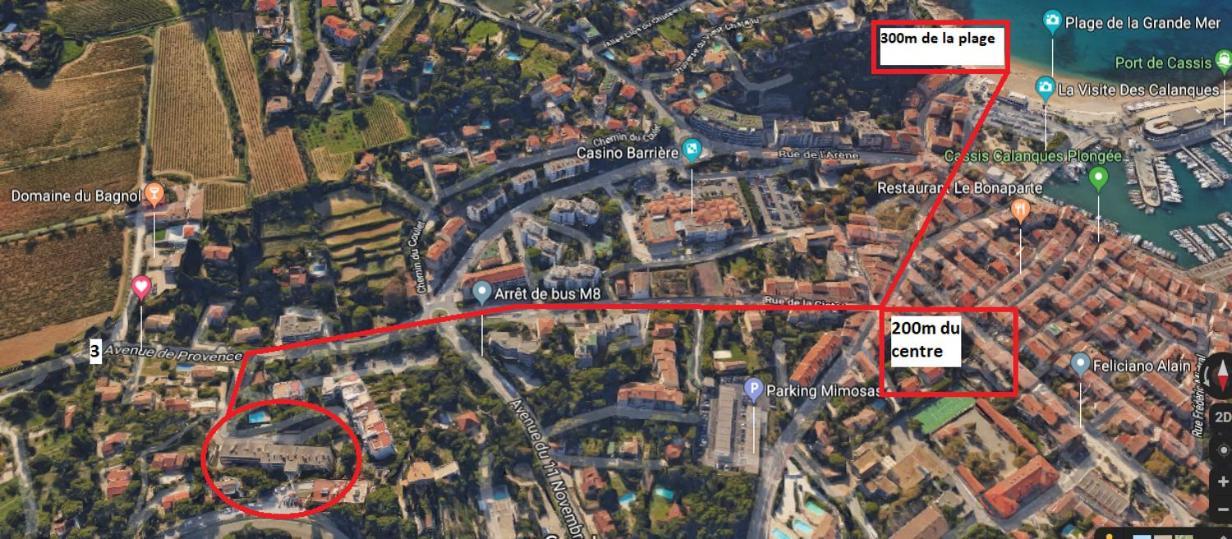Apartament Au Calme, 200M Du Centre T2 Avec Balcon Et Parking Cassis Zewnętrze zdjęcie