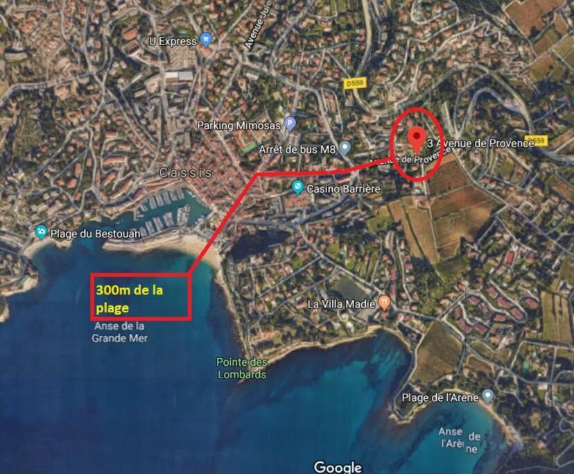 Apartament Au Calme, 200M Du Centre T2 Avec Balcon Et Parking Cassis Zewnętrze zdjęcie