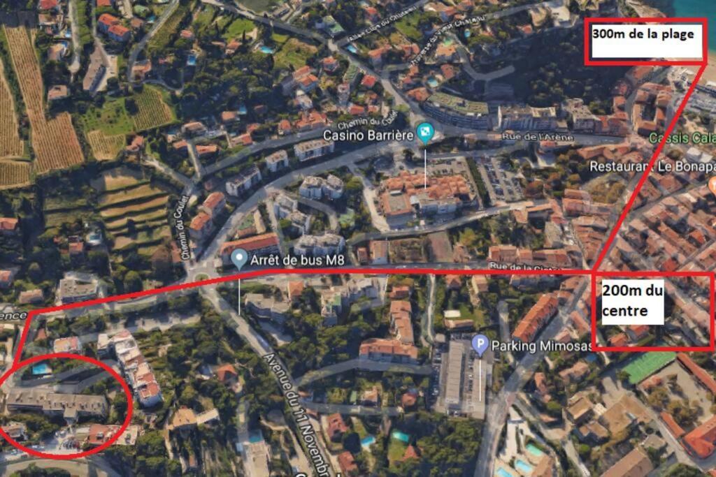 Apartament Au Calme, 200M Du Centre T2 Avec Balcon Et Parking Cassis Zewnętrze zdjęcie